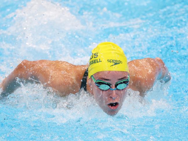 Brianna Throssell will compete in the 200m butterfly final on Thursday. Picture: Tom Pennington/Getty Images