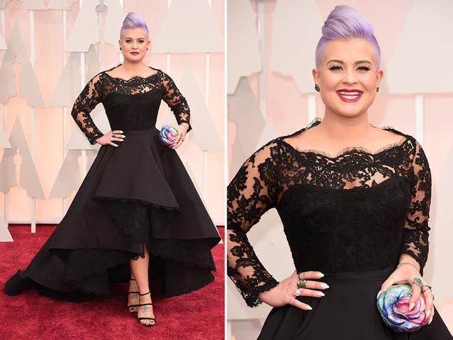 Kelly Osbourne at the Oscars 2015 red carpet. Picture: Getty
