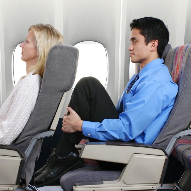 There is not a great deal of legroom anymore in economy.