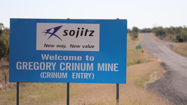Emergency services were called to the Sojitz Gregory Crinum Coal Mine on Lilyvale Road near Emerald after a worker suffered a heart attacked. Picture: Steve Vit