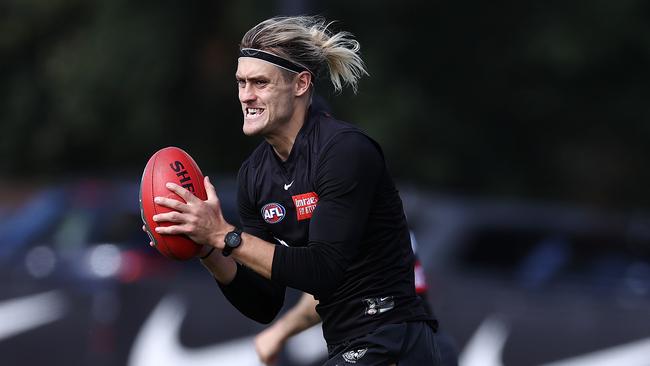 Darcy Moore was the perfect choice as Collingwood’s new captain. Picture: Michael Klein