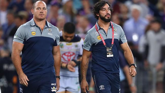 The Cowboys have lost a number of star players since the 2017 grand final loss, including legends Matt Scott and Jonathan Thurston. Picture: Getty Images.