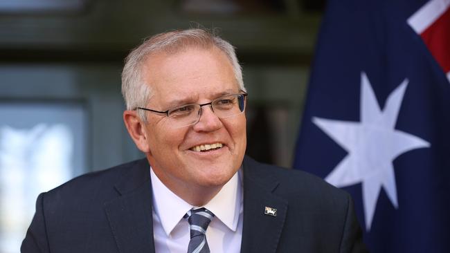 Prime Minister Scott Morrison says skilled workers and students could return home soon. Picture: Gary Ramage / NCA NewsWire