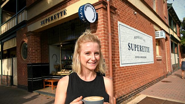 While other delis in Glenelg have been closing, Georgy Keen has opened Superette. Pic Roy VanDerVegt