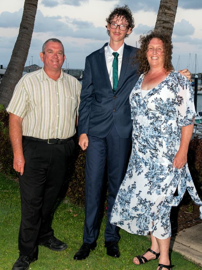 Stephen, Levi and Cheryl Gobbert at the Carlisle Adventist College year 12 dinner at Mantra, Mackay Harbour.Picture: Michaela Harlow