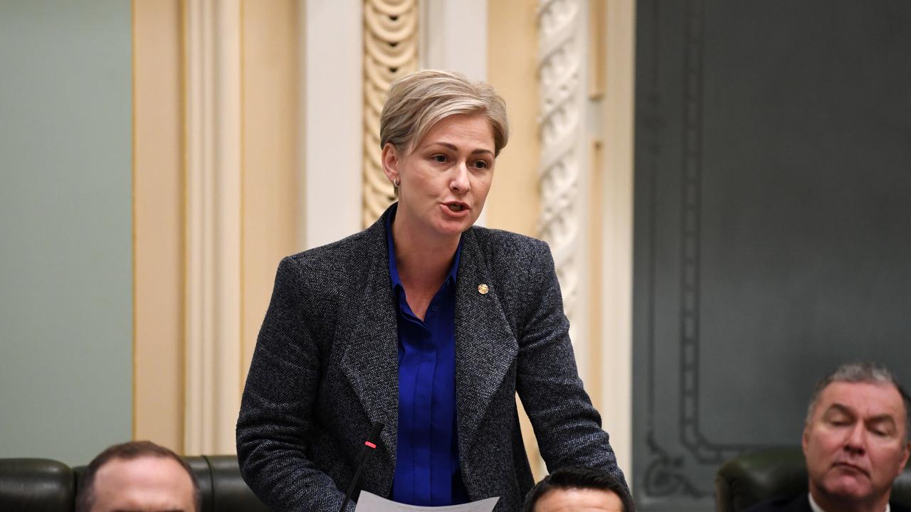 Whitsunday MP Amanda Camm speaks during Question Time at Parliament House in Brisbane. Picture: NCA NewsWire / Dan Peled