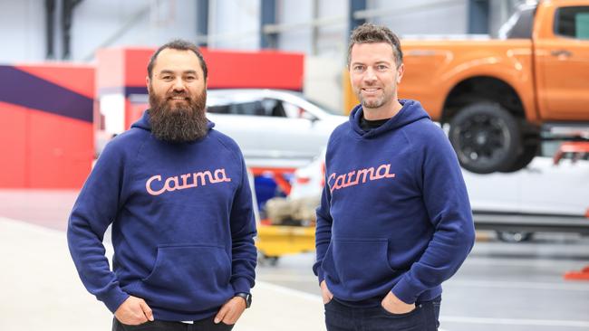 Carma co-founders Lachlan MacGregor and Yosuke Hall. Source: Supplied.