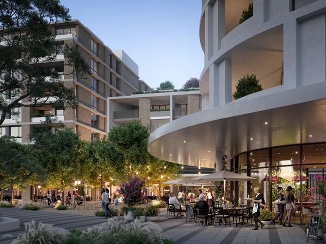 Tallawong Deicorp Development plans for retail and restaurants Picture: Supplied by Deicorp