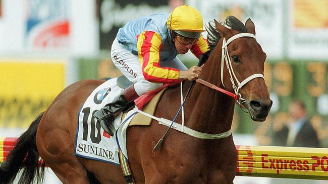 Temperamental miss: Sunline wins the Cox Plate in 200. Picture News Corp