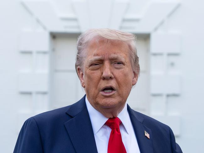 President Donald Trump speaks with reporters at the White House, Wednesday, April 23, 2025, in Washington. (AP Photo/Alex Brandon)