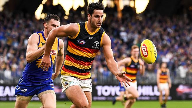 Darcy Fogarty during his breakout Round 21 game against the Eagles last year.