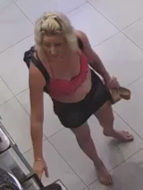 Police are seeking to speak to this woman about an alleged shoe stealing incident in a retail store at Surfers Paradise.