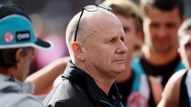 Port Adelaide senior coach Ken Hinkley. Picture: James Elsby