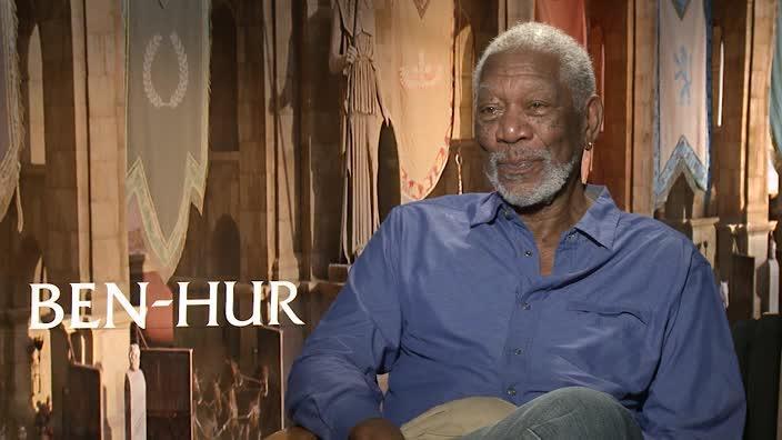 Morgan Freeman speaks to news.com.au's Charlotte Willis