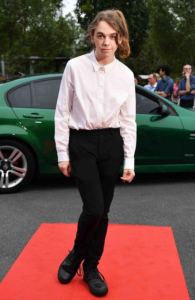 Kayden Robinson at Nambour State College School Formal. Picture: Patrick Woods.