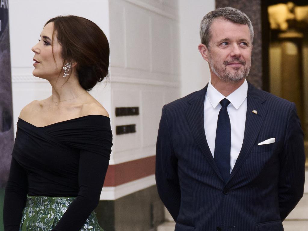Crown Princess Mary and Crown Prince Frederik of Denmark appear somewhat frosty after allegations of Prince Frederik’s affair rocked the couple. Picture: Carlos Alvarez/Getty Images