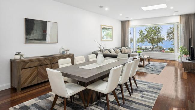 Views of Corio Bay are visible from anywhere in the open-plan living room.