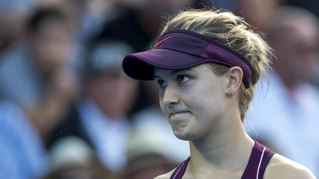 Eugenie Bouchard at the Auckland Classic.