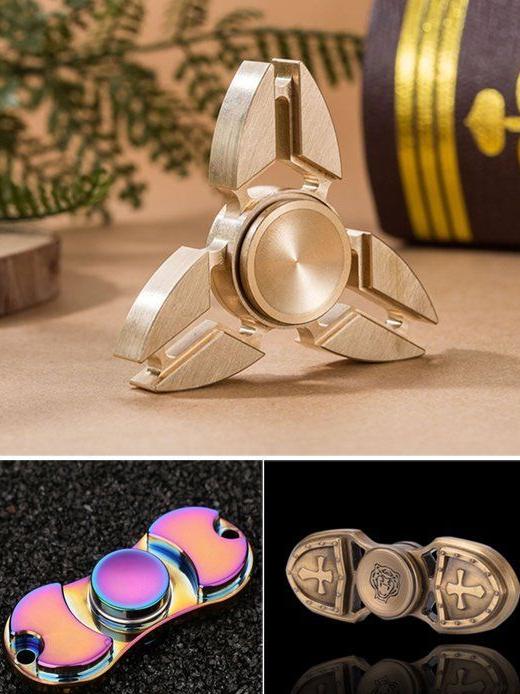 Some of the fidget spinner designs selling online. Picture: eBay.