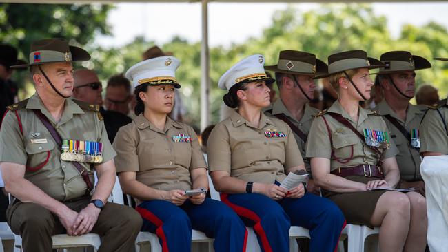 Darwin Cenotaph's Remembrance Day service, 2024. Picture: Pema Tamang Pakhrin