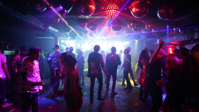 Candys Apartment nightclub in Kings Cross had 57 patrons at 10.46pm on a recent quiet Friday night. Picture: Jonathan Ng