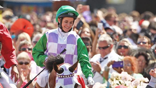 They are making a movie of Michelle Payne’s journey to Melbourne Cup history. (Scott Barbour/Getty Images)