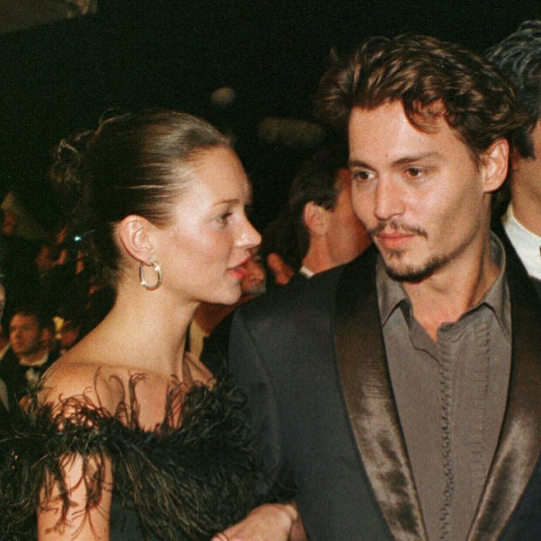 Depp and Kate Moss in 1998.