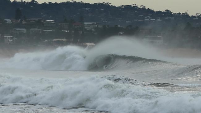 King tides have meant higher than normal waves and rough swells off Sydney beaches. Picture: John Grainger