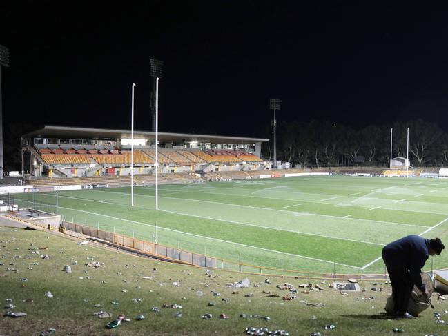 Leichhardt Oval is not up to NRL standards these days. Picture: Damian Shaw
