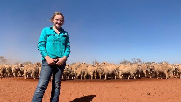 Elke Kerin on her family’s station in SA. Picture: Supplied