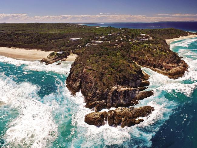 Aerial image of Point Lookout at North Stradbroke Island