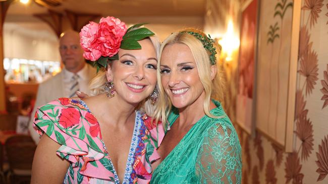 Kel Flanders and Mel Robinson at the Magic Millions Race Day 2025 at Gold Coast Turf Club for Gold Coast at Large. Picture, Portia Large.