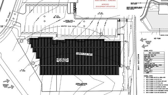 The bird's eye view plan of the childcare centre.