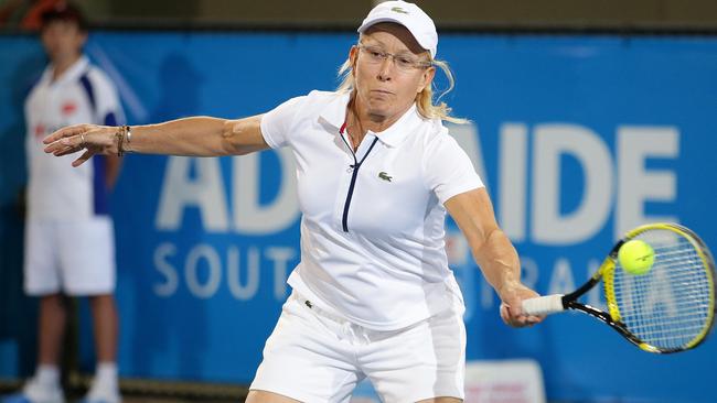 Martina Navratilova relied on her serve to win her 18 grand slam titles.