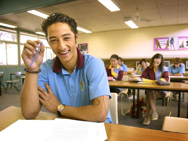 The King of Keebra Park: Benji Marshall aged 18. Picture: Adam/Ward