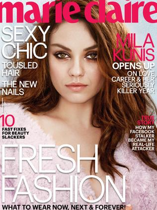 Mila on the Marie Claire cover.