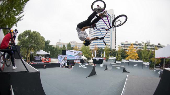 Logan Martin at UCI Urban World Championships in Chengdu, China in 2017. Picture: Leo Zhukov