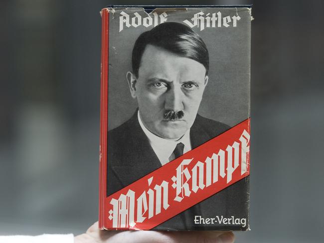 Adolf Hitler's infamous memoir Mein Kampf. Picture: Dapd, Lennart Preiss