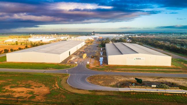 Balco’s Bowmans hay plant, west of Balaklava. Picture: Supplied by Balco