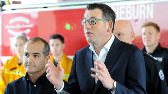 Victorian Premier Daniel Andrews and his deputy James Merlino repeatedly highlighted poor CFA response times during their push to merge the fire services.