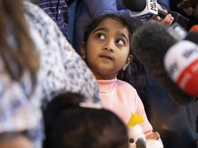 Both the family’s daughters were born in Australia and have seen their lives completely upturned. (Photo by Matt Jelonek/Getty Images)