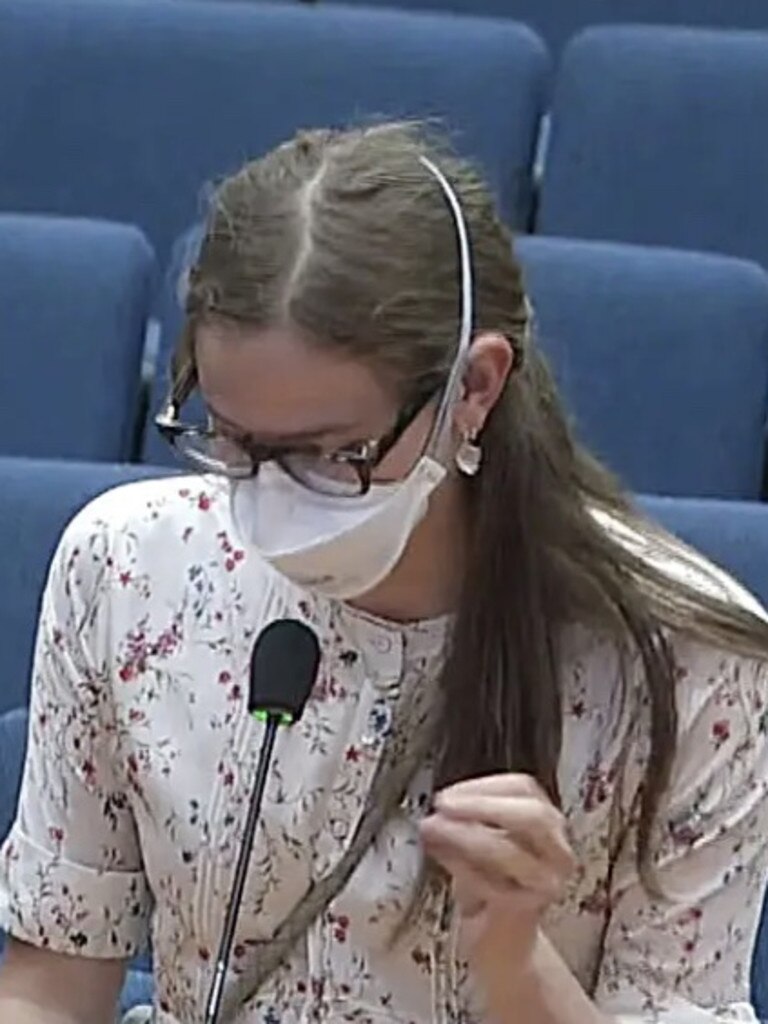 She also asked for mask availability and free testing. Picture: Los Angeles County – Board of Supervisors/YouTube