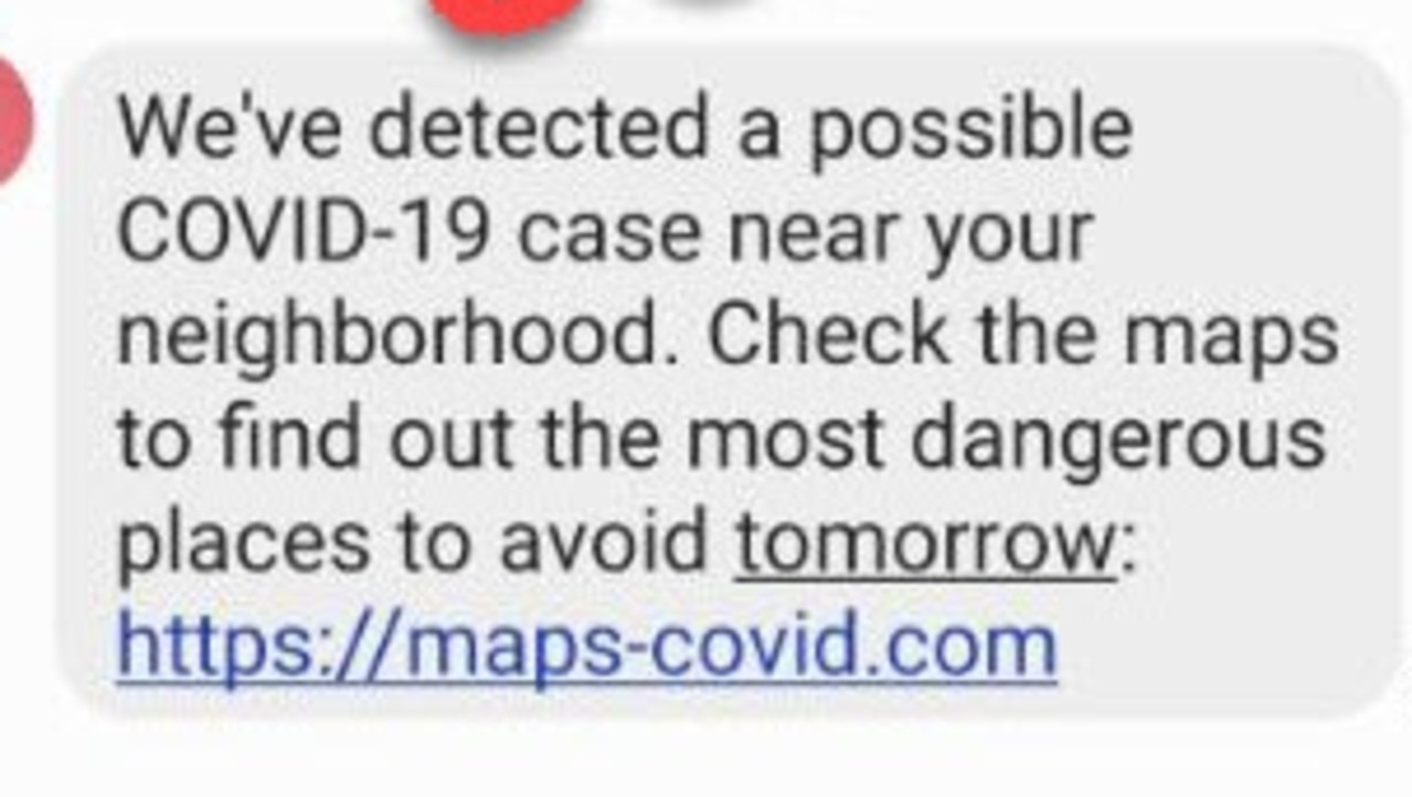 A scam text message impersonating Covid-19 contact tracing alerts emerged last year.