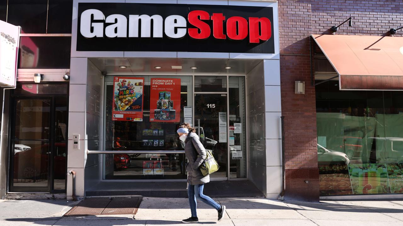 GameStop stock has created a fascinating story with never-ending twists and turns. Picture: Spencer Platt/Getty Images/AFP