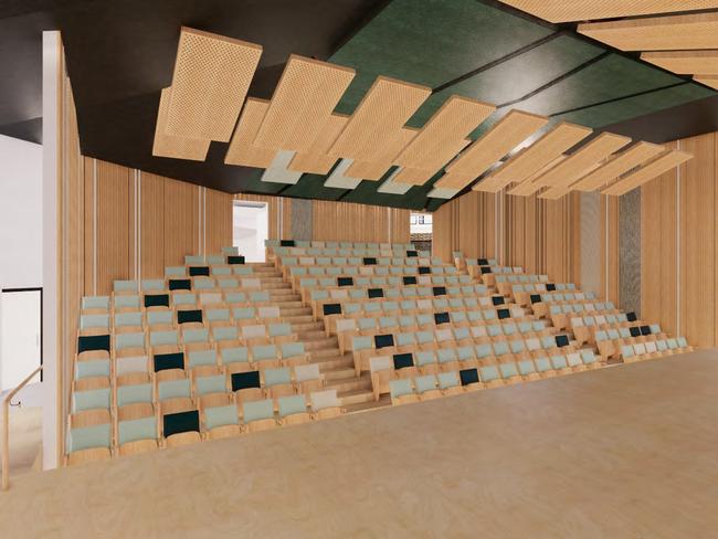 An artist’s impression of the Aberfoyle Park High School theatre. Picture: Hames Sharley