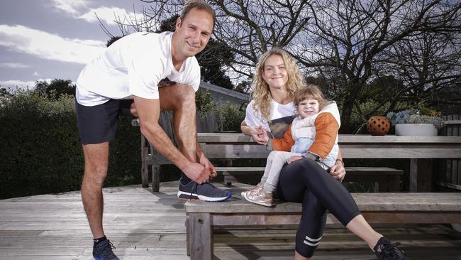 Joel and Sarah Hood's daughter Maeve is the face of this event to raise awareness about and money for mitochondrial disease. Picture: Wayne Taylor