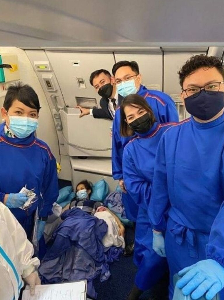 The baby was born on a flight from Doha to Manilla.
