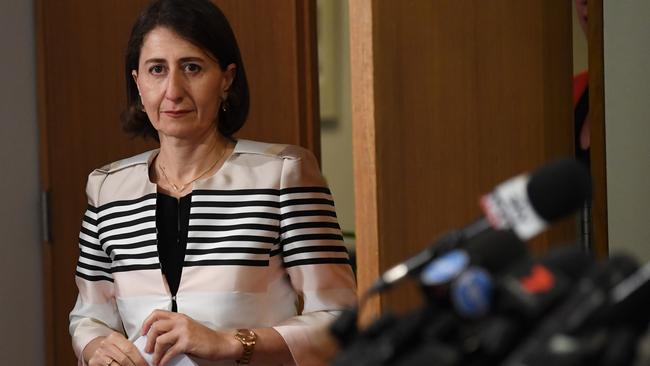 Gladys Berejiklian said five youths are detained under terror-related offences. Picture: AAP Image/David Moir