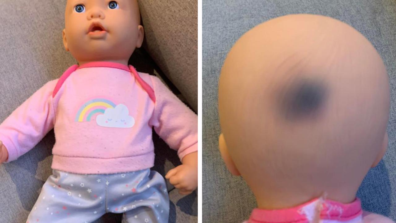 Kmart mums baffled by mystery black mark on 27 Nurturing Doll