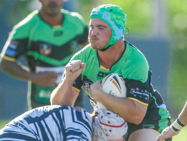 Blake Fletcher was a standout for Palmerston Raiders in their win over Litchfield Bears. Picture: Glenn Campbell